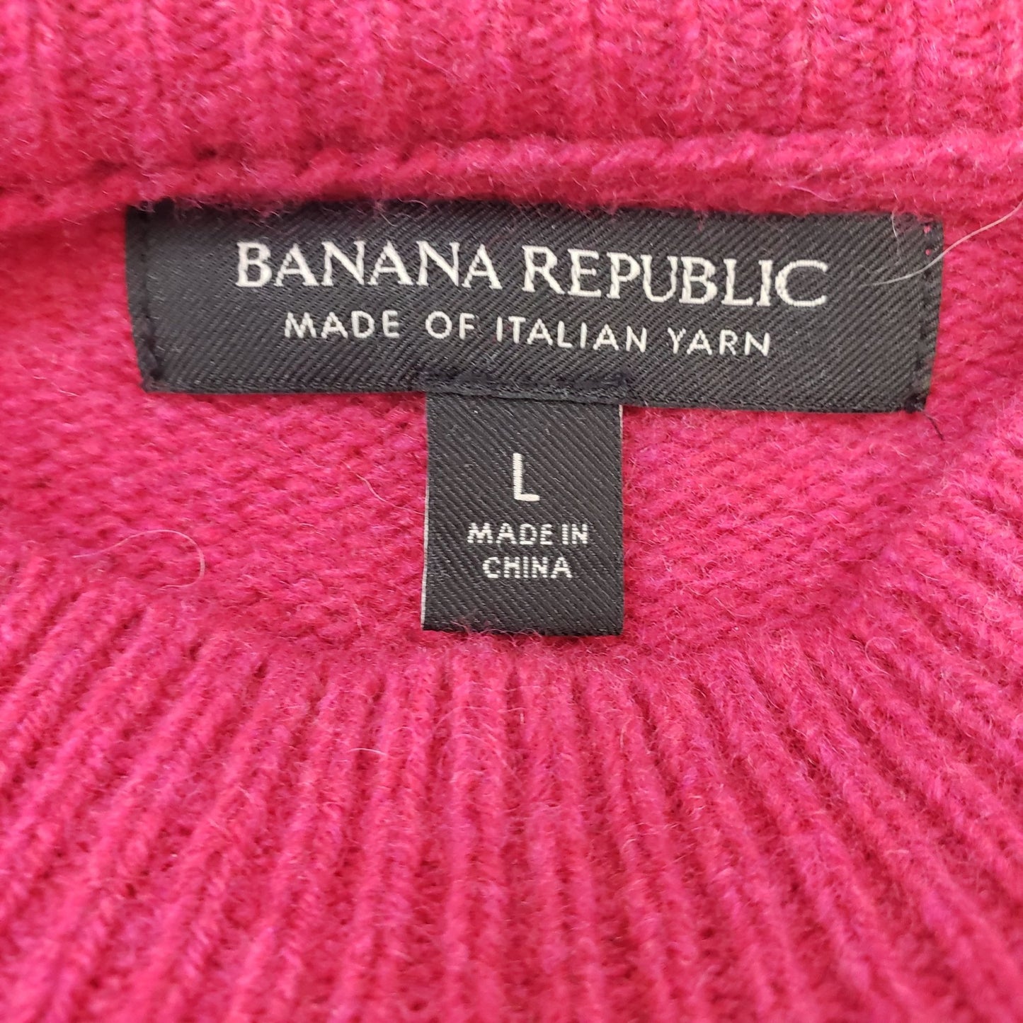 Banana Republic Wool Blend Lightweight Cable Knit Sweater Size Large