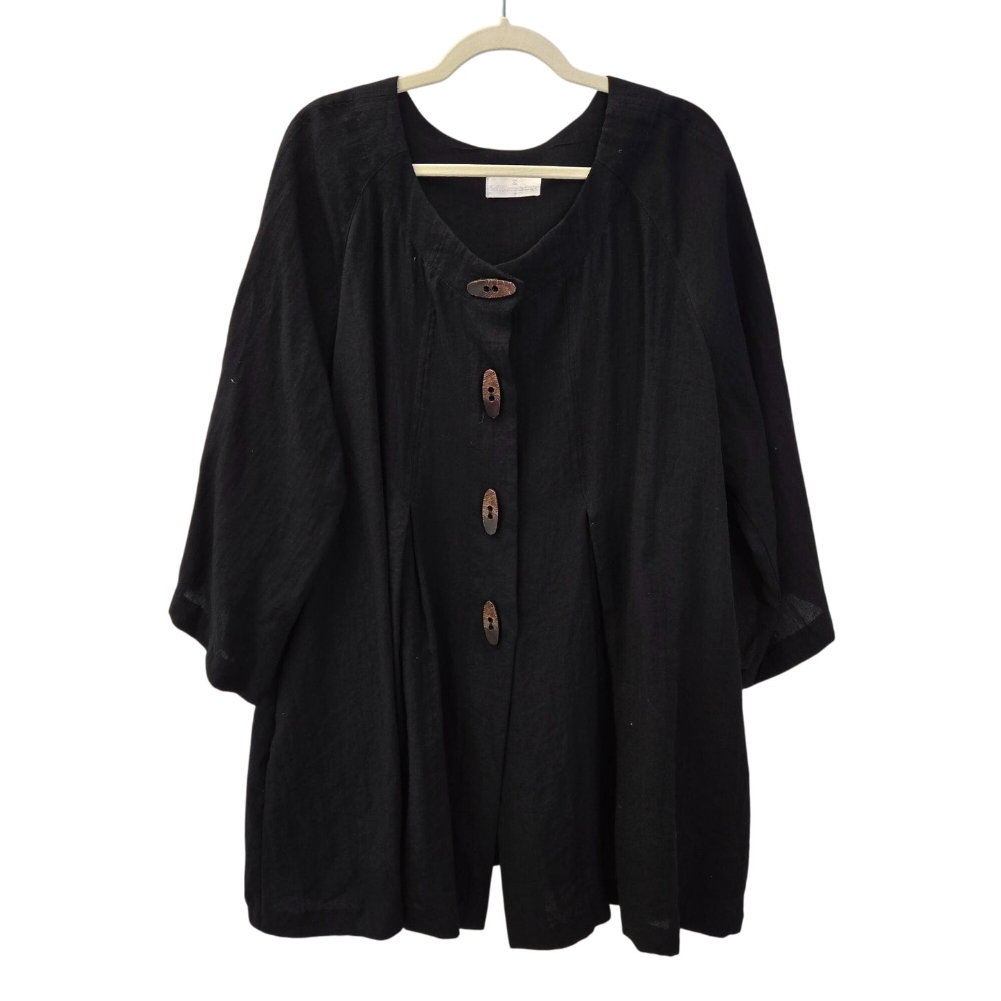 Soft Surroundings Linen Blend Tunic Swing Boho Top Size 3XL (est)