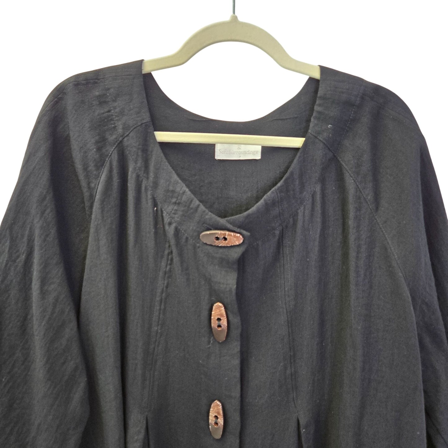 Soft Surroundings Linen Blend Tunic Swing Boho Top Size 3XL (est)