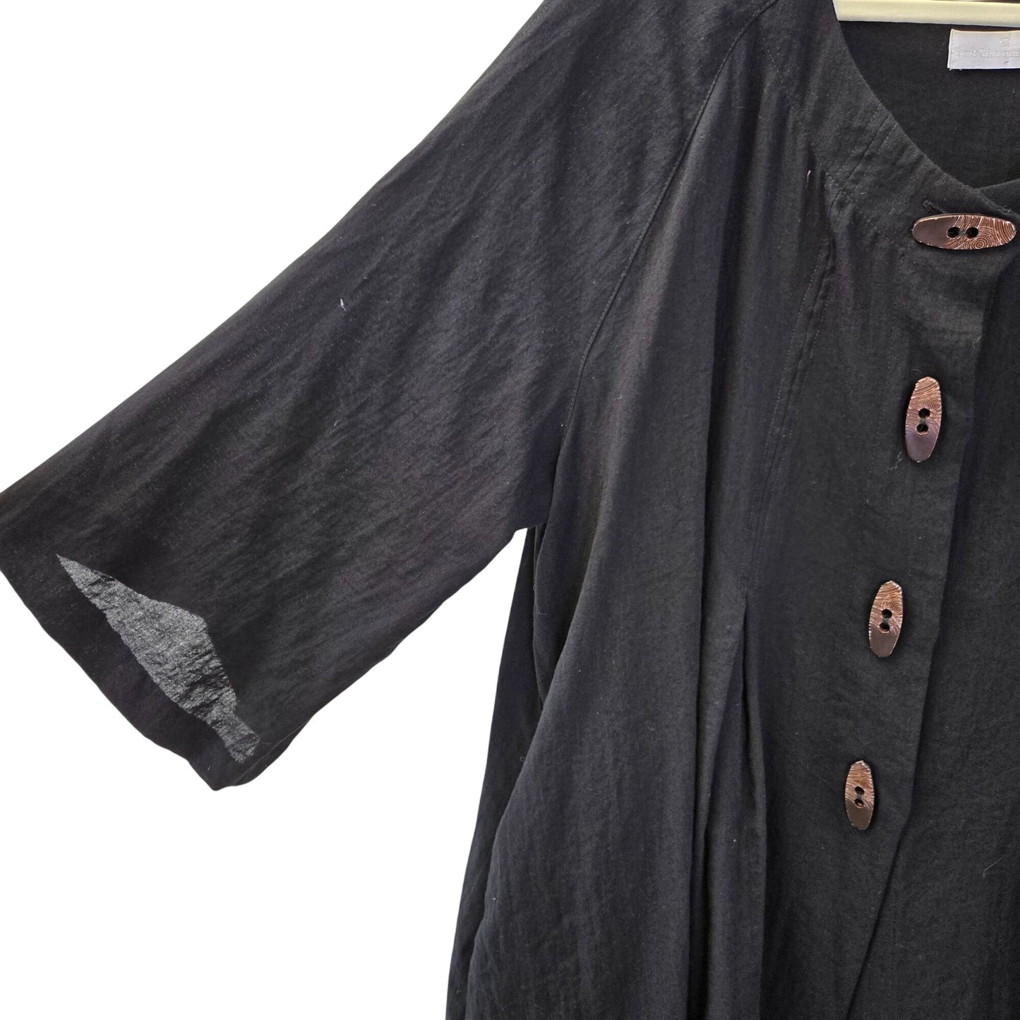 Soft Surroundings Linen Blend Tunic Swing Boho Top Size 3XL (est)