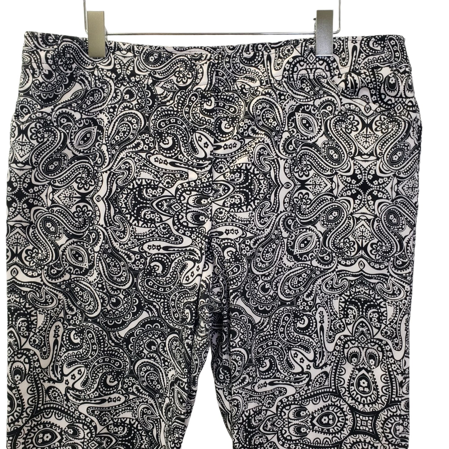 Ann Taylor Factory Signature Fit Paisley Print Crop Pants Size 14