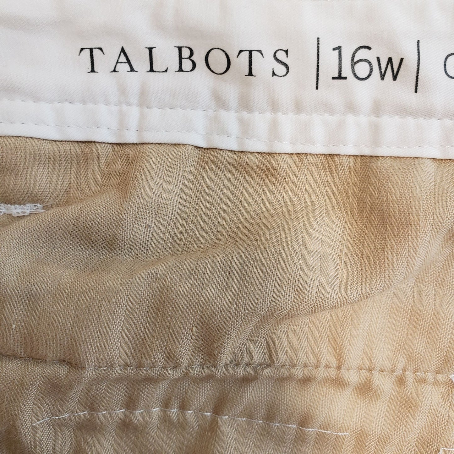 Talbots Pineapple Print Girlfriend Chino Pants Size 16W