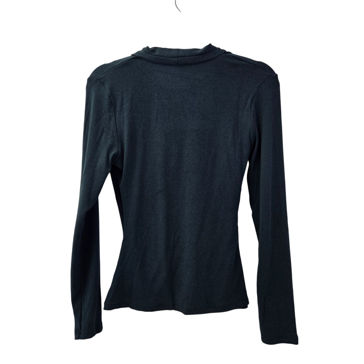 NWT OGL Surplice Wrap Side Ruched Long Sleeve Top Size Medium