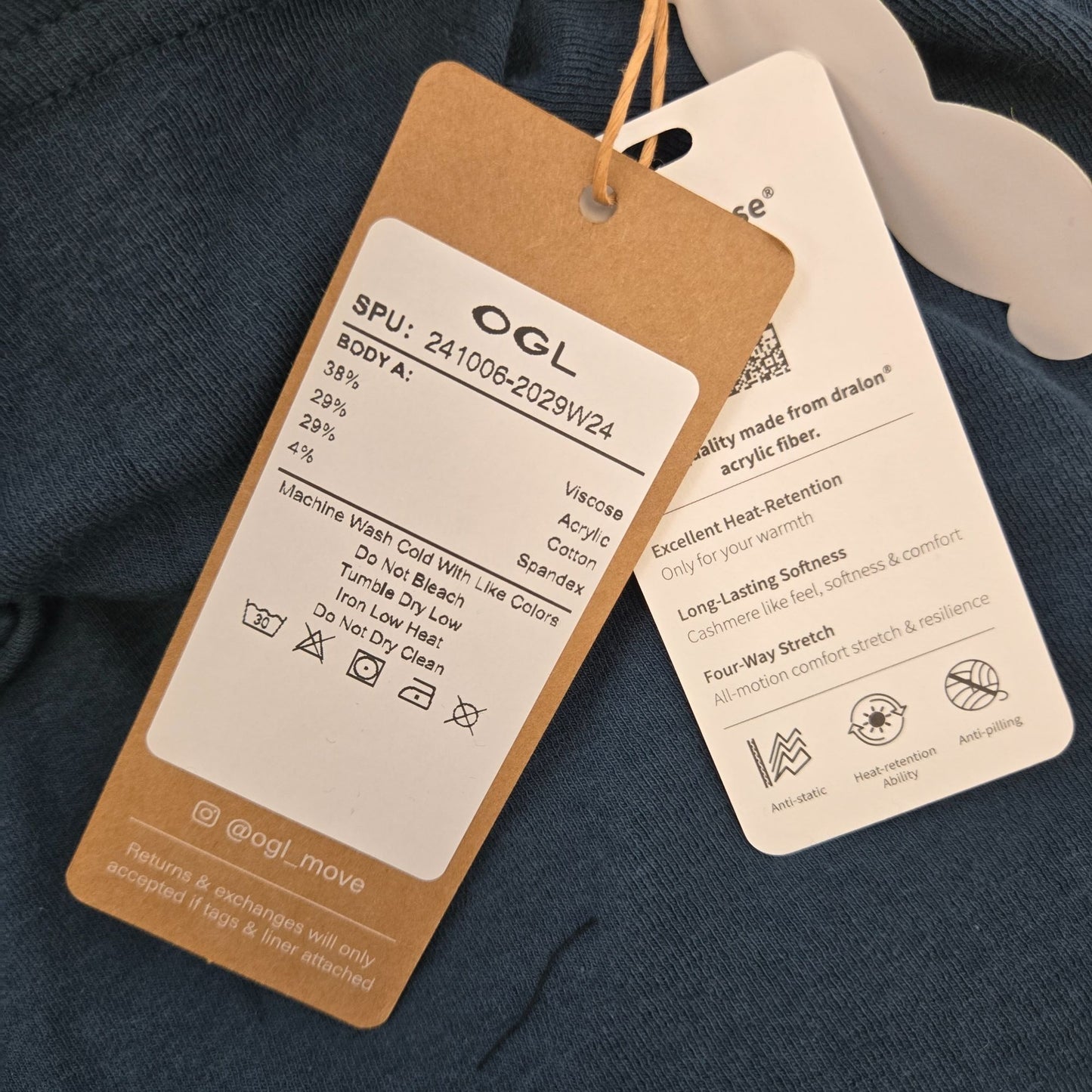 NWT OGL Surplice Wrap Side Ruched Long Sleeve Top Size Medium