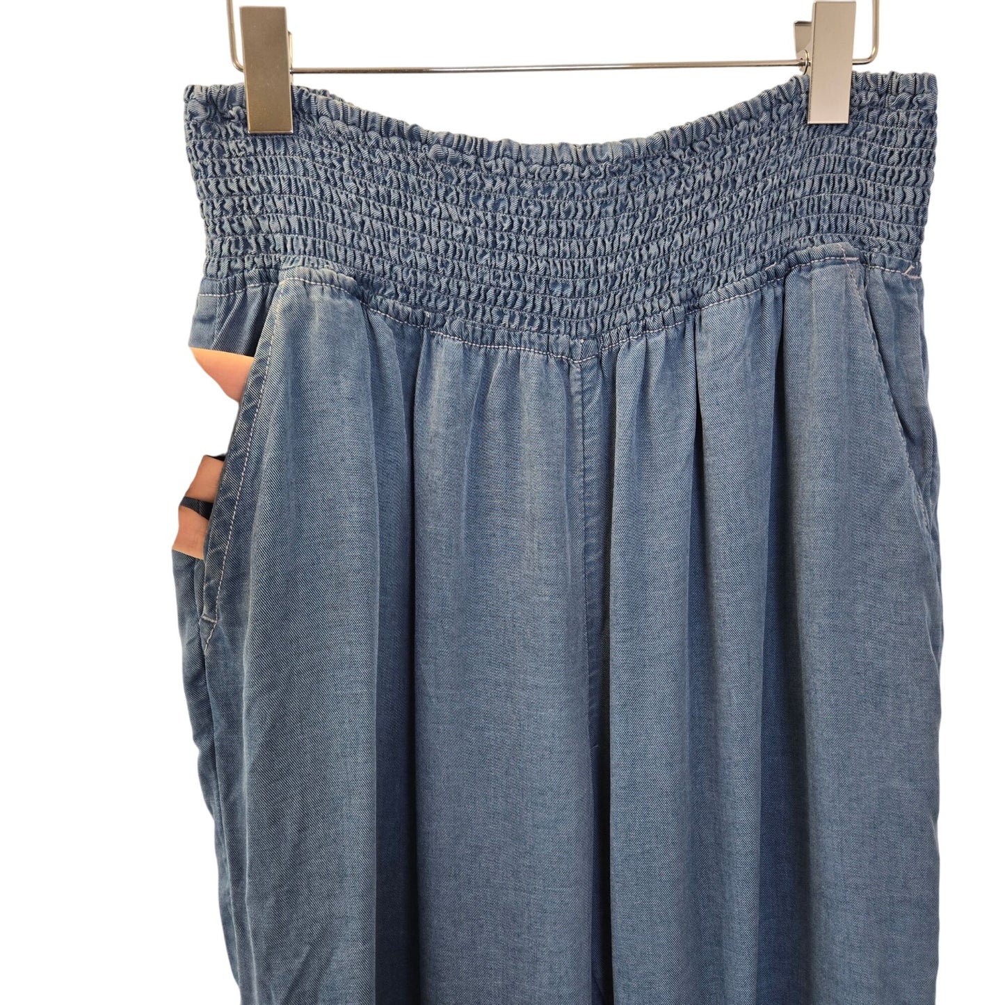 J by Joie 100% Lyocell Smocked Waist Pants Size XL