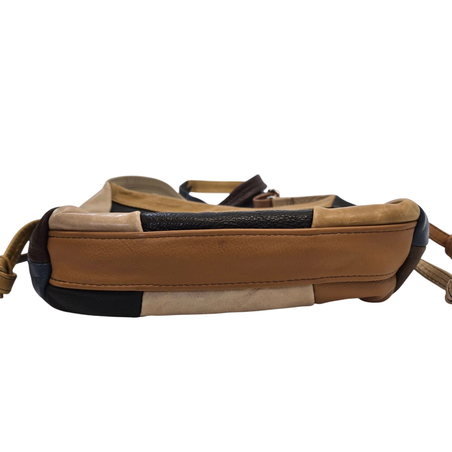 Unbranded Leather Patchwork Boho Crossbody Bag