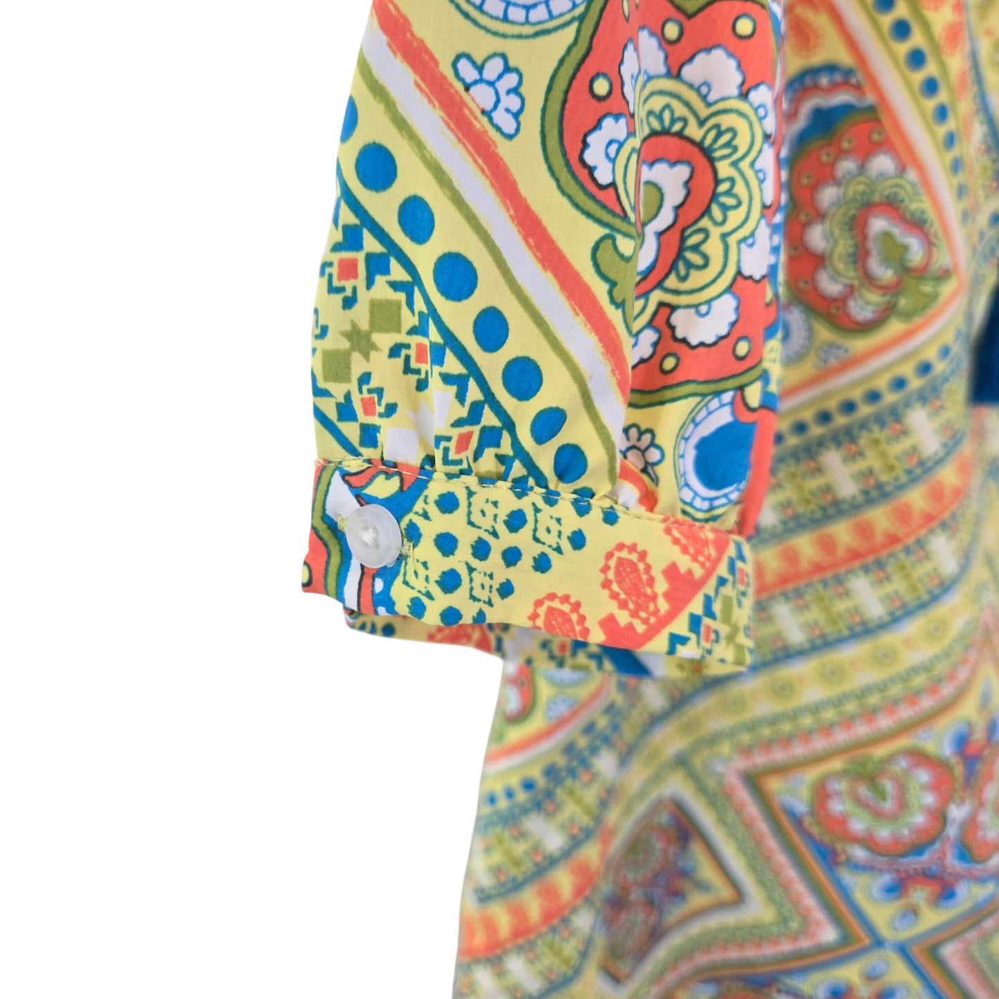 Coolibar Mixed Print Sun Protection Cover Up Swim Dress Size XS