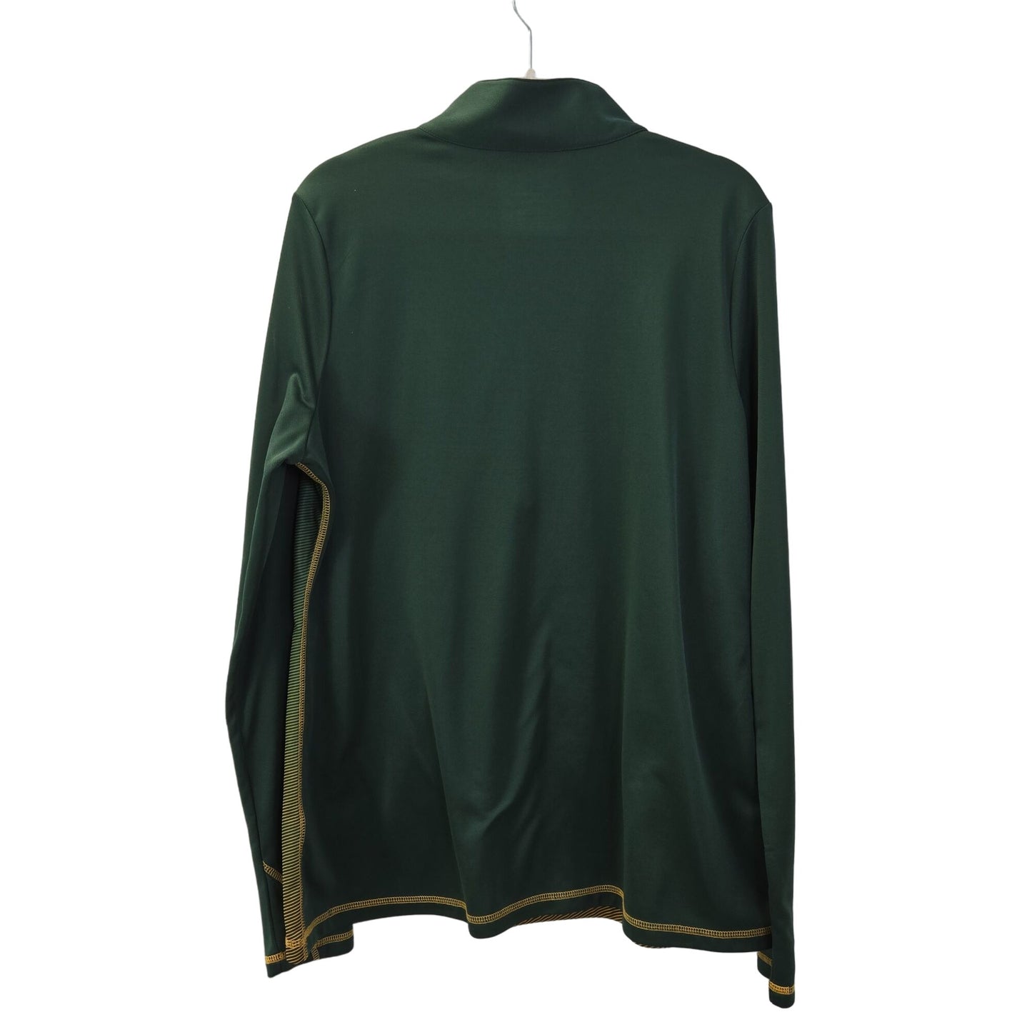 Majestic Green Bay Packers Therma Base Half Zip Activewear Jacket Size 2XL