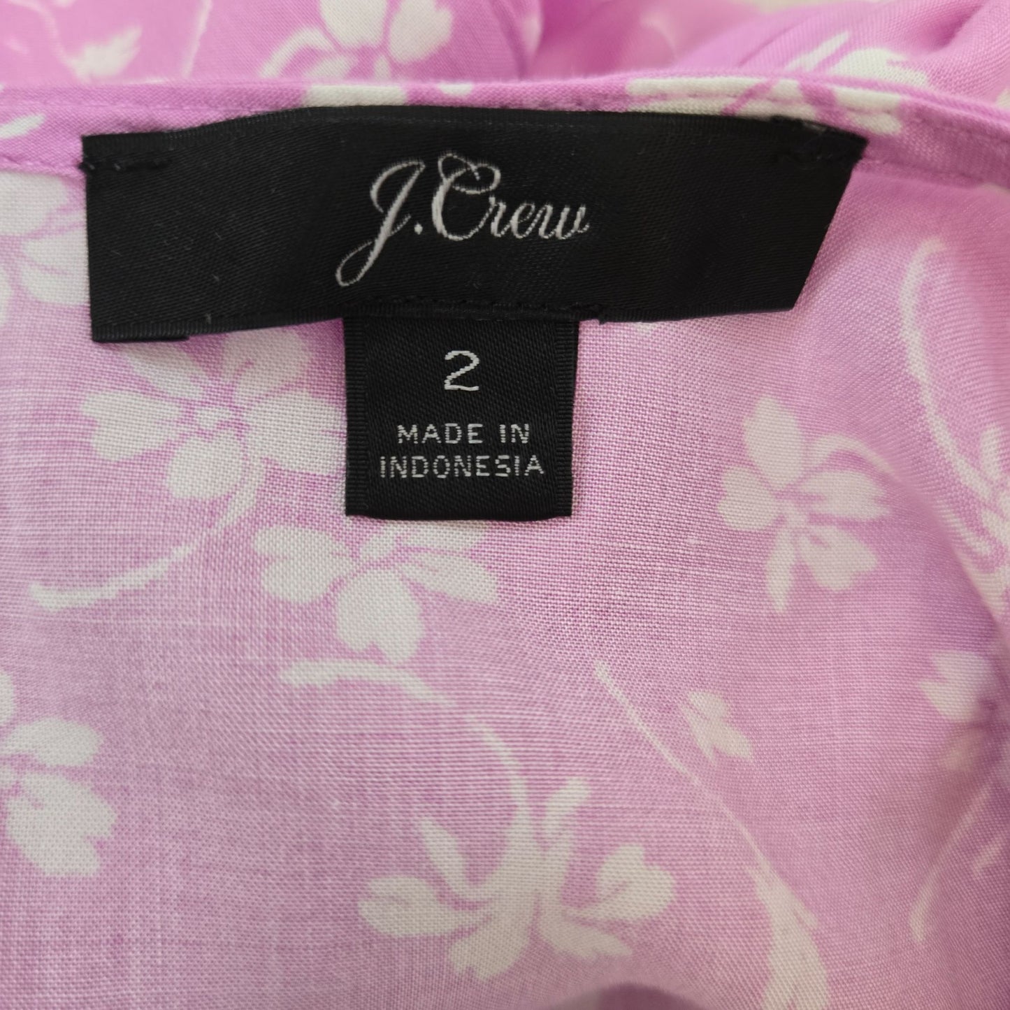 J. Crew Floral Faux Wrap Mini Dress with Ruffle Detail Size 2