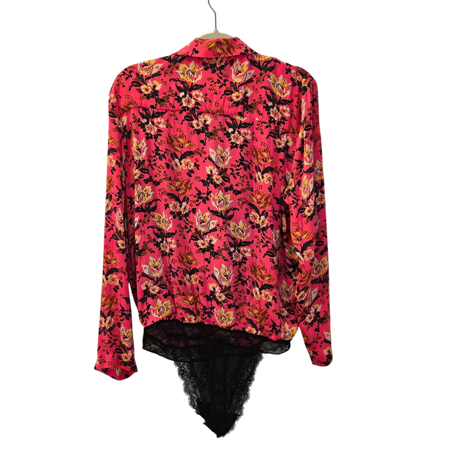 Intimately Free People Elsa Wrap Floral Bodysuit Size Medium