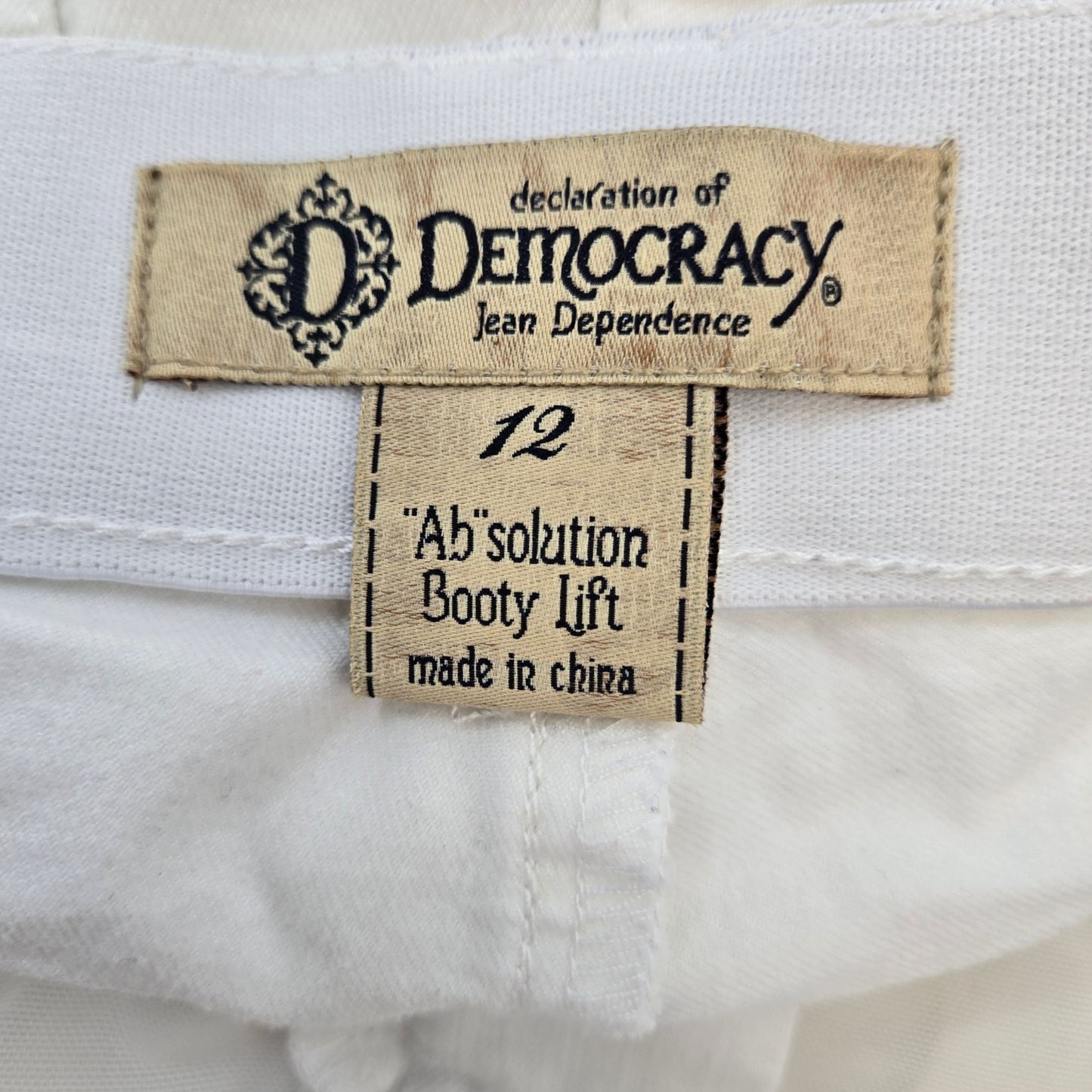 Democracy "Ab"Solution Booty Lift Skinny Jeans Size 12