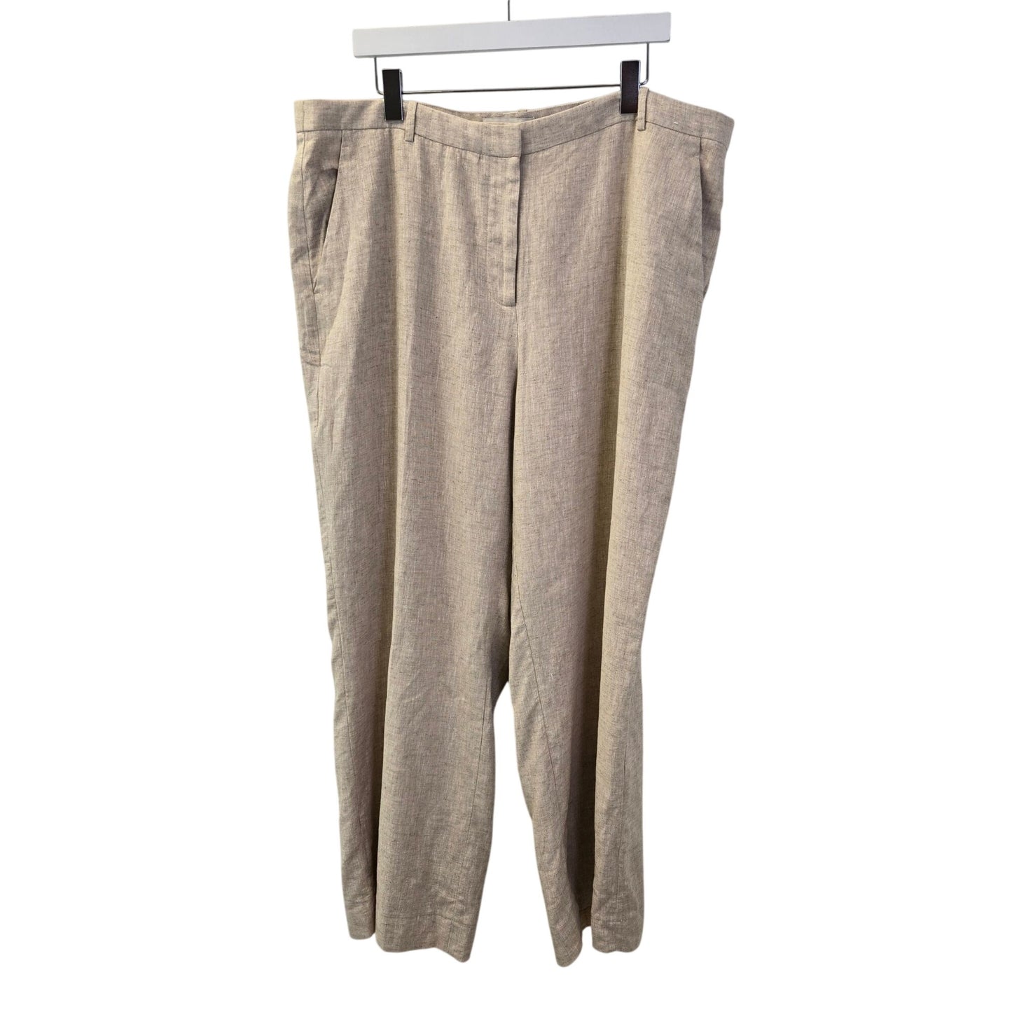 Abercrombie & Fitch Linen Blend Tailored Wide Leg Pants Size 34