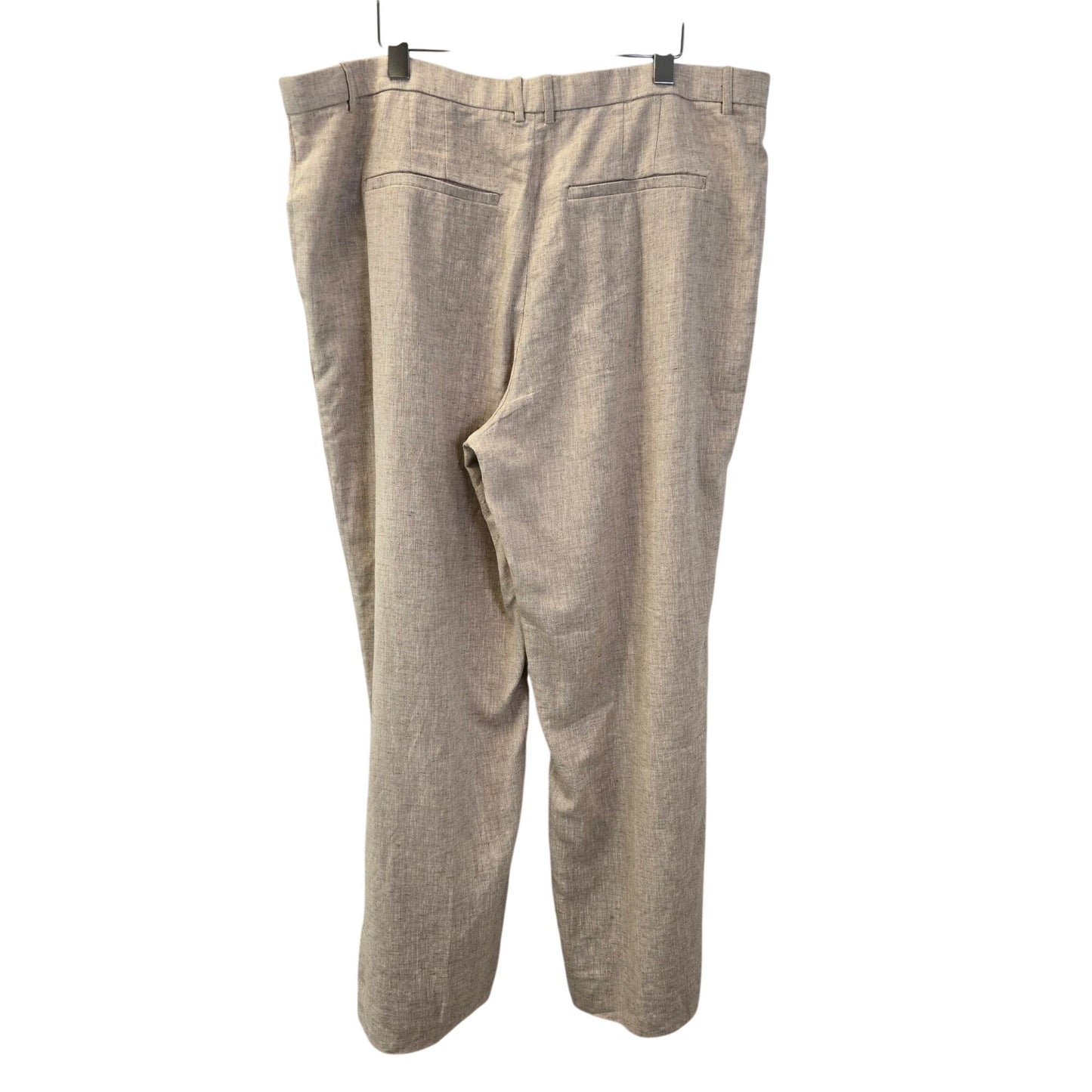 Abercrombie & Fitch Linen Blend Tailored Wide Leg Pants Size 34