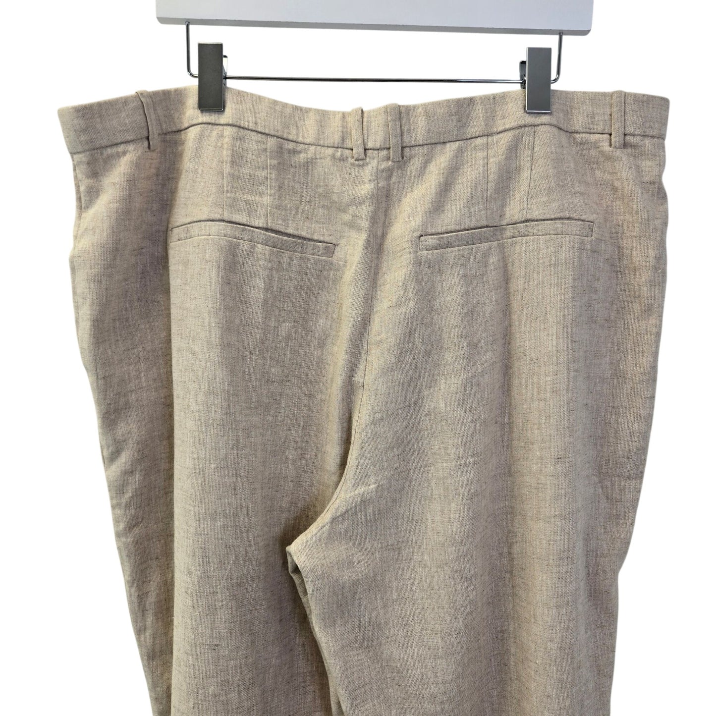 Abercrombie & Fitch Linen Blend Tailored Wide Leg Pants Size 34