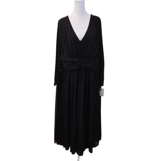 NWT DB Studio Celebrate Ruched Waist Long Sleeve Special Occasion Dress Size 26