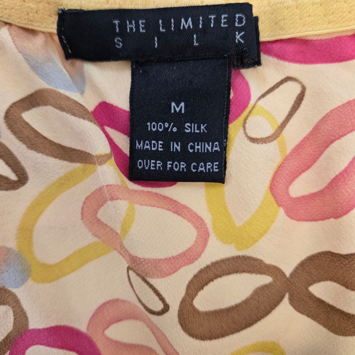 The Limited 100% Silk Circle Print A-Line Skirt Vintage Y2K Size Medium