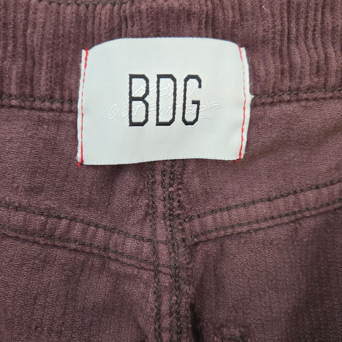 BDG Urban Outfitters High & Wide Chunky Corduroy Wide Leg Pants Size 30