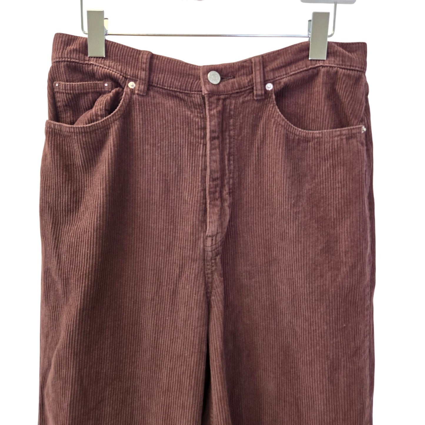 BDG Urban Outfitters High & Wide Chunky Corduroy Wide Leg Pants Size 30