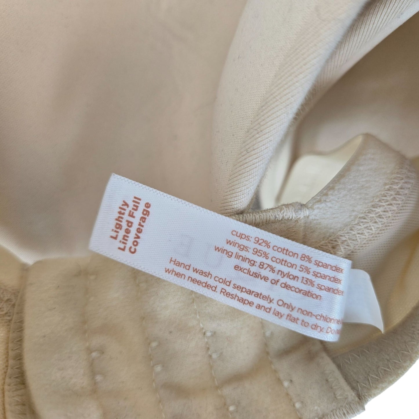 Cacique Cotton Lightly Lined Full Coverage Underwire Bra Size 40D