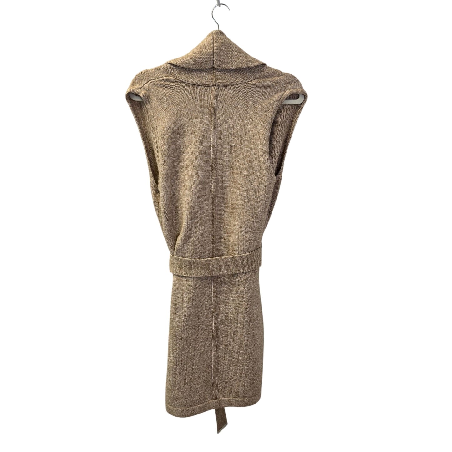 White House Black Market Wool Blend Sleeveless Midi Cardigan Sweater Size Small