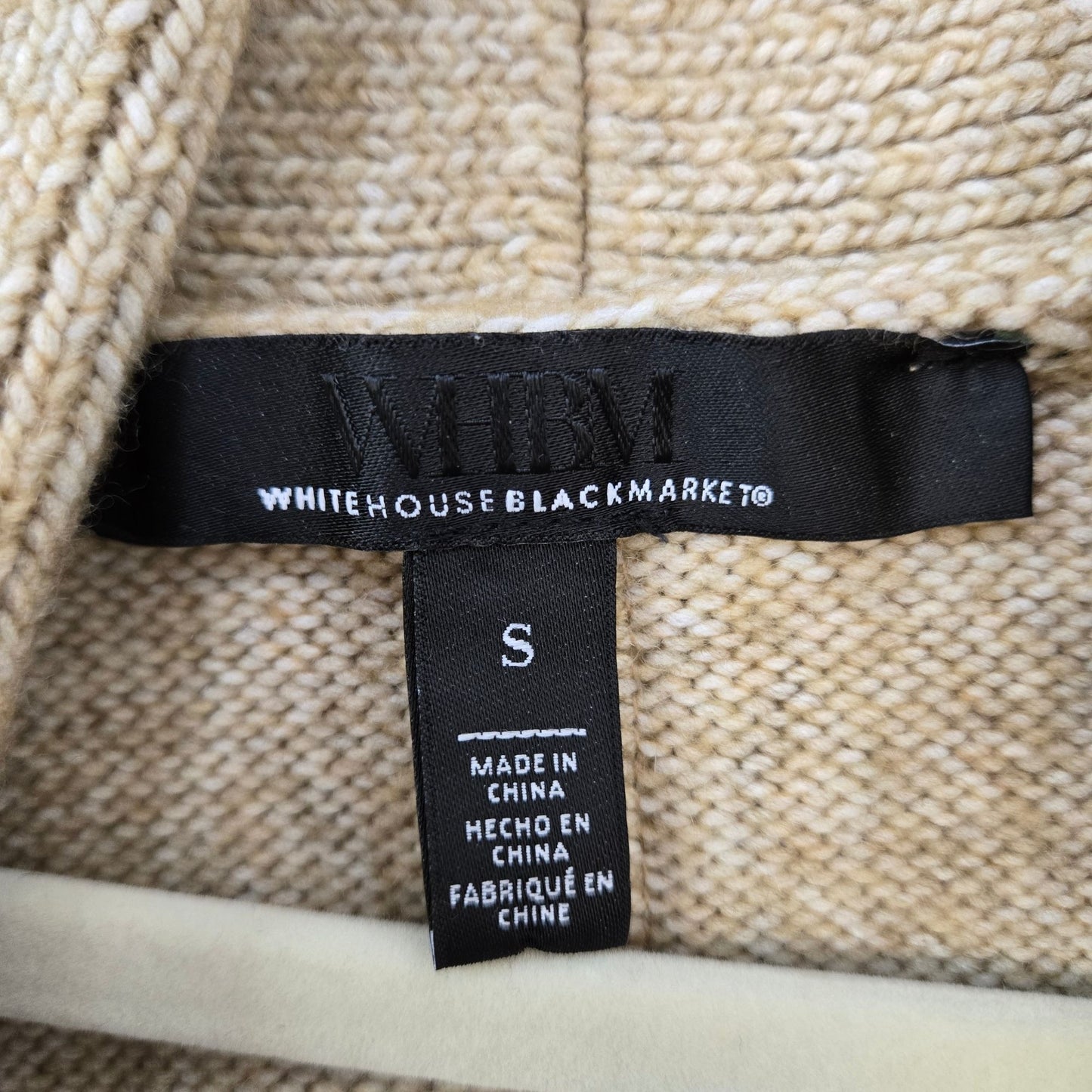 White House Black Market Wool Blend Sleeveless Midi Cardigan Sweater Size Small