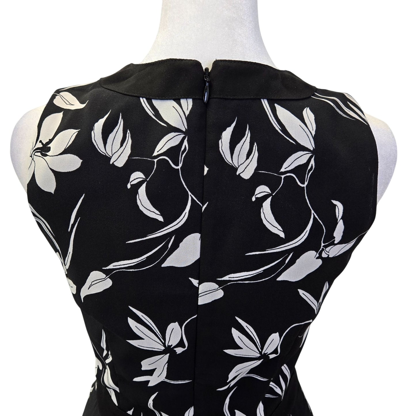 Banana Republic Floral Handkerchief Hem Sleeveless Midi Dress Size 0