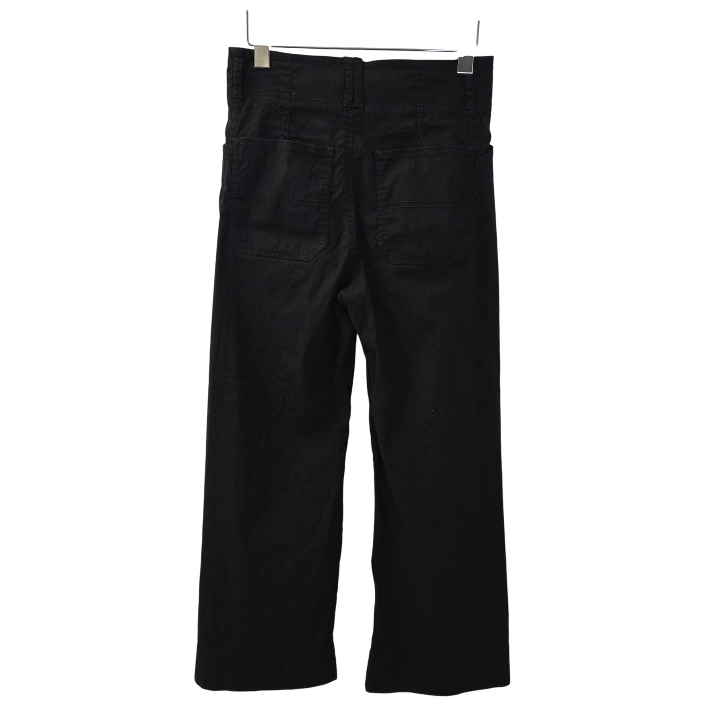 Anthropologie Viscose & Linen Blend High Rise Wide Leg Crop Pants Size 27