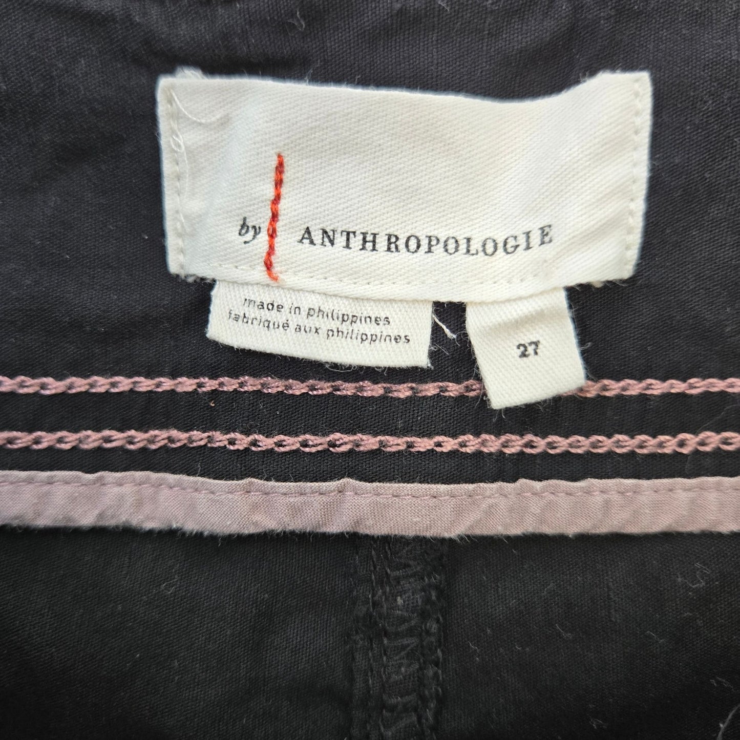 Anthropologie Viscose & Linen Blend High Rise Wide Leg Crop Pants Size 27