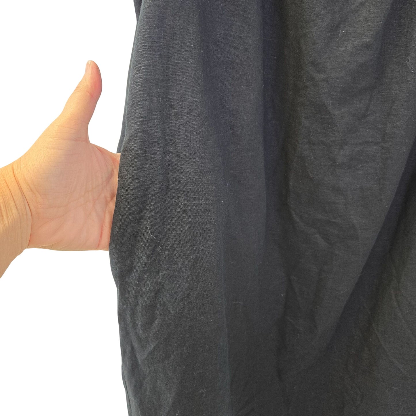 J. Crew Factory Linen Blend Embroidered Mini Shift Dress Size Medium