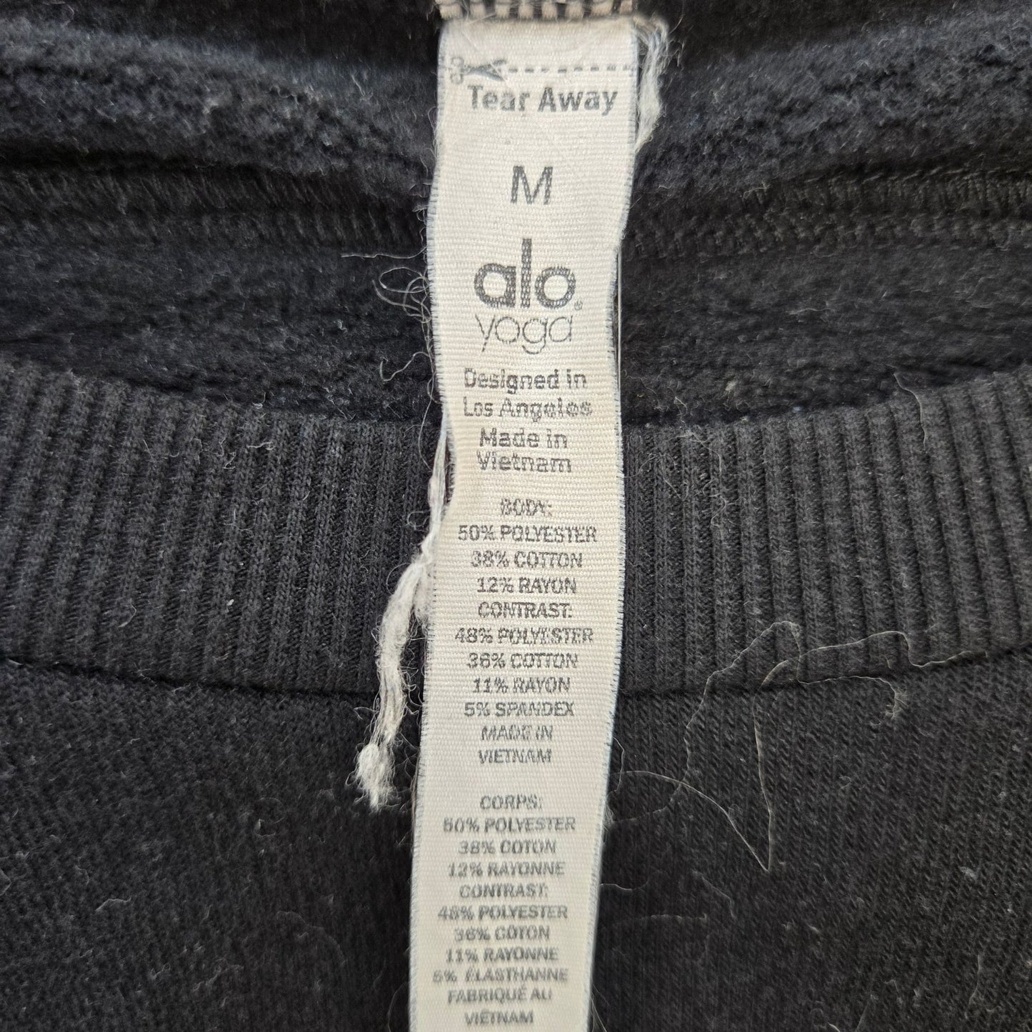 ALO Yoga Braided Accent Crewneck Sweatshirt Size Medium