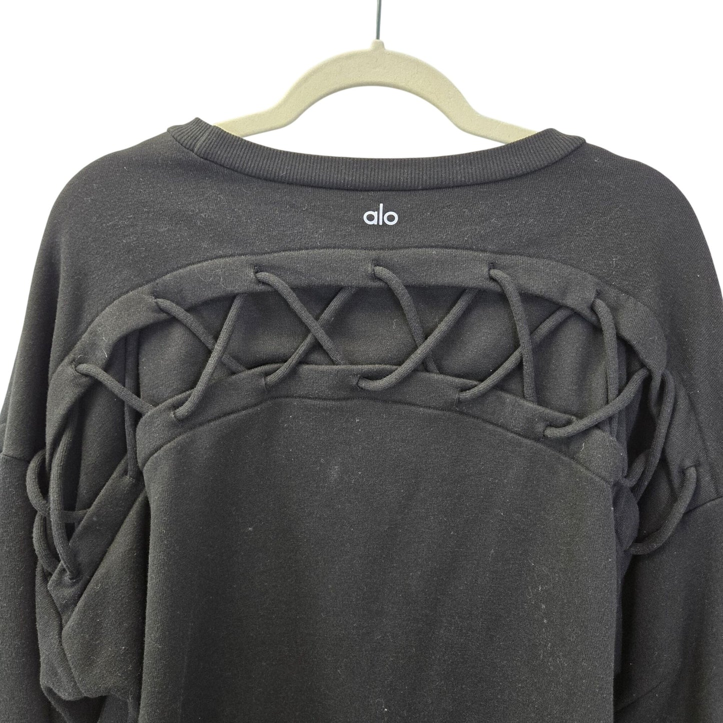 ALO Yoga Braided Accent Crewneck Sweatshirt Size Medium