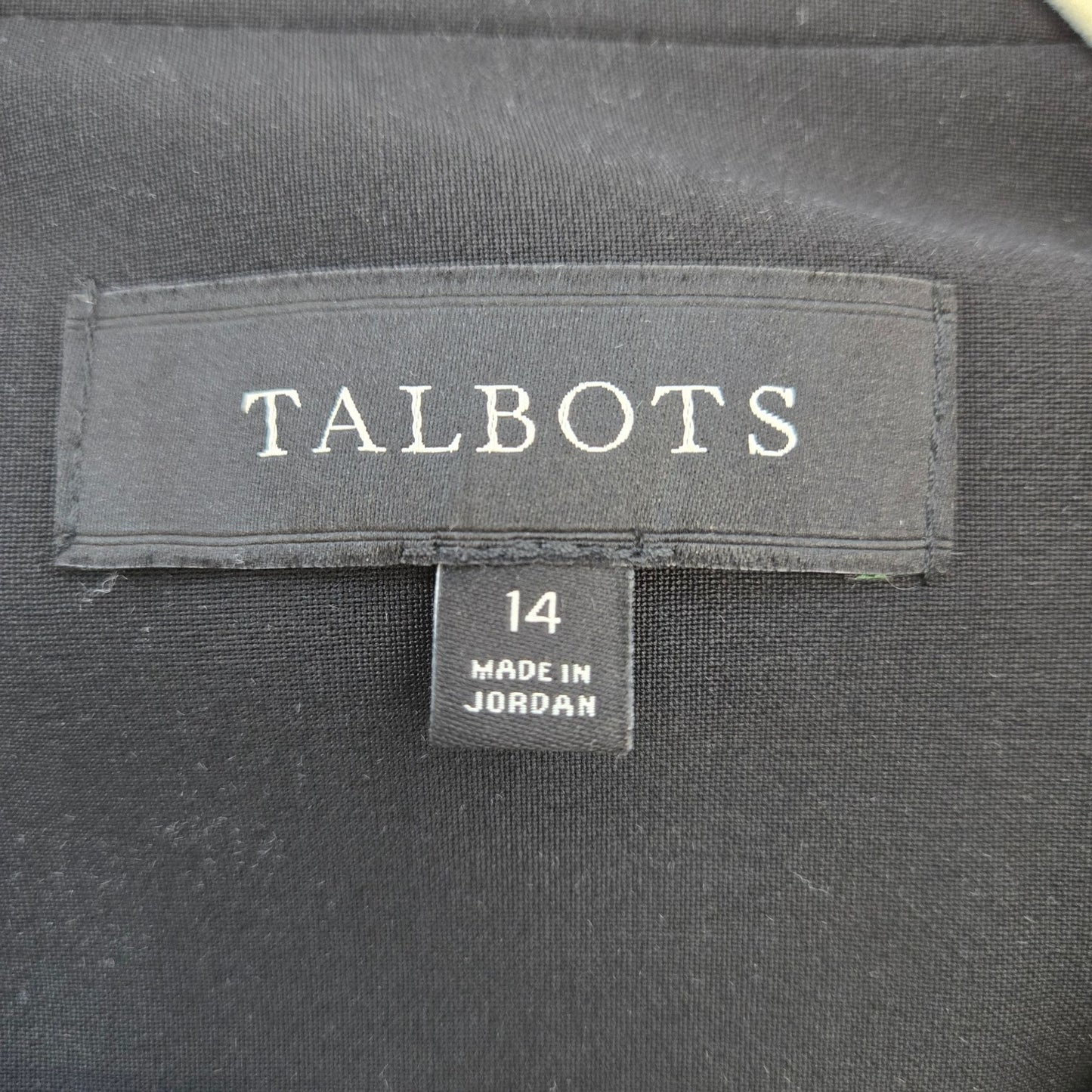 Talbots Wool Blend Two Button Blazer Jacket Size 14