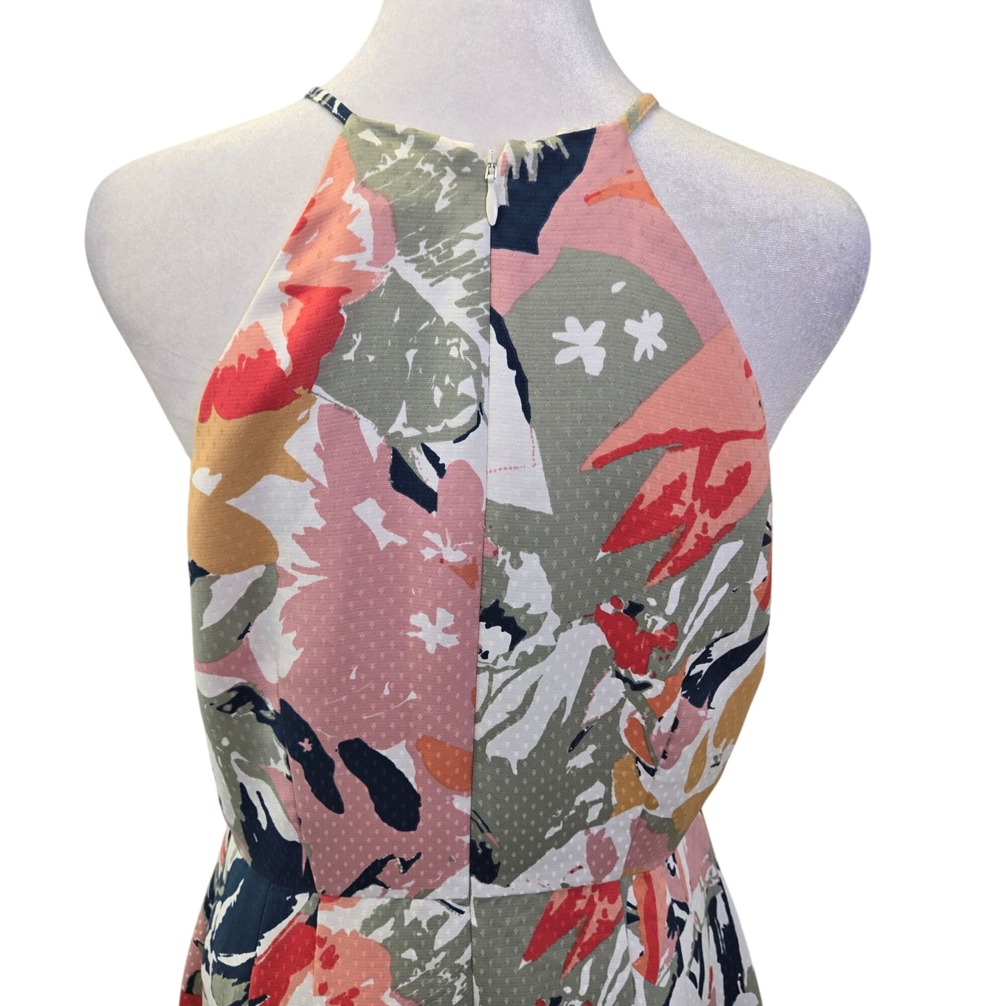 Club Monaco Scharpettah Floral Print Swiss Dot Midi Sundress Size 8