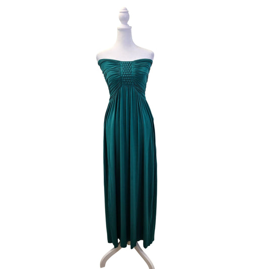 Bel Kazan Ruched Woven Strapless Midi Dress Size XS
