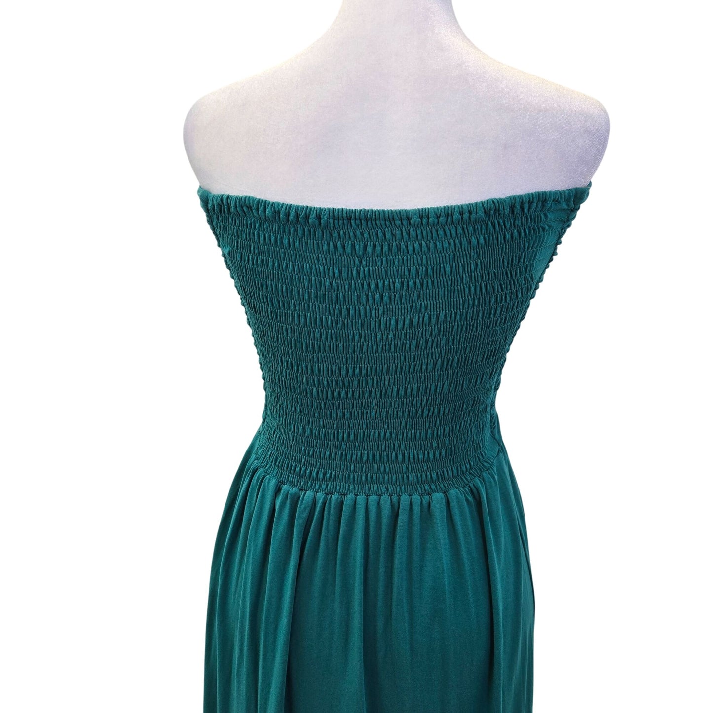Bel Kazan Ruched Woven Strapless Midi Dress Size XS