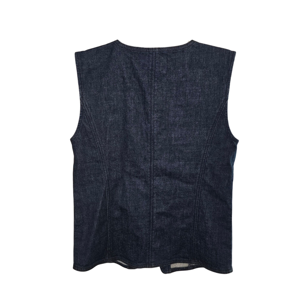 NWOT Ann Taylor Denim Button Down Sleeveless Vest Top Size Small