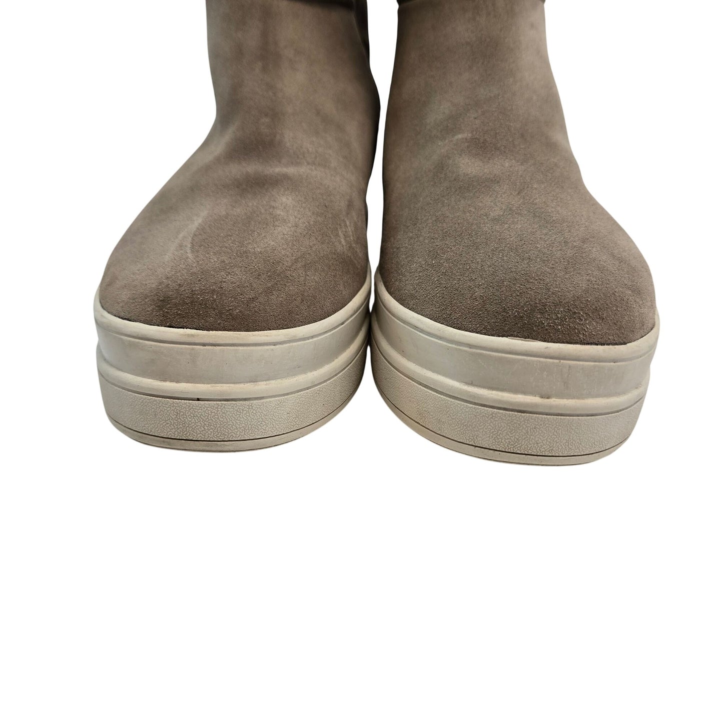 J/Slides Tristan Waterproof Suede Leather Boots with Faux Fur Lining Size 9