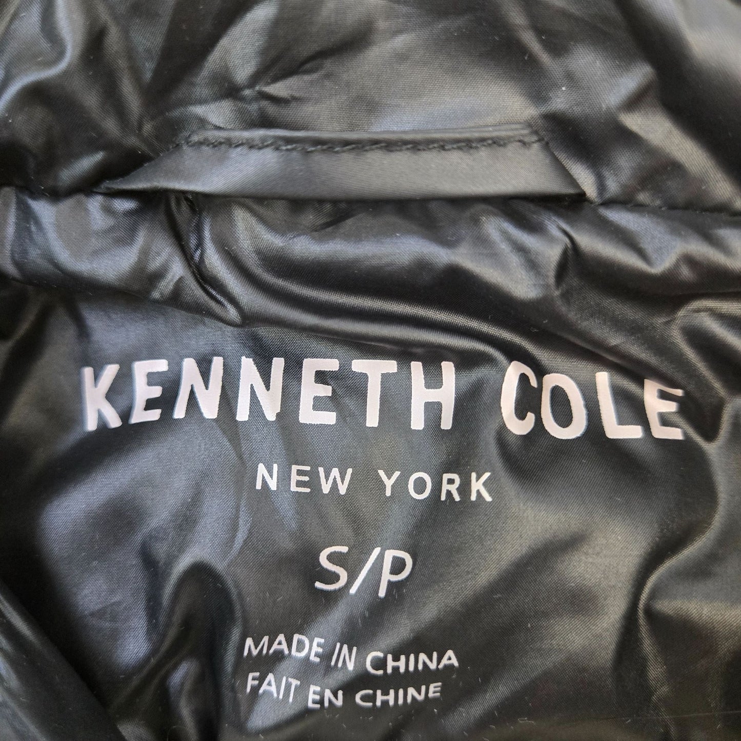 Kenneth Cole New York Packable Hooded Longline Puffer Coat Size Small