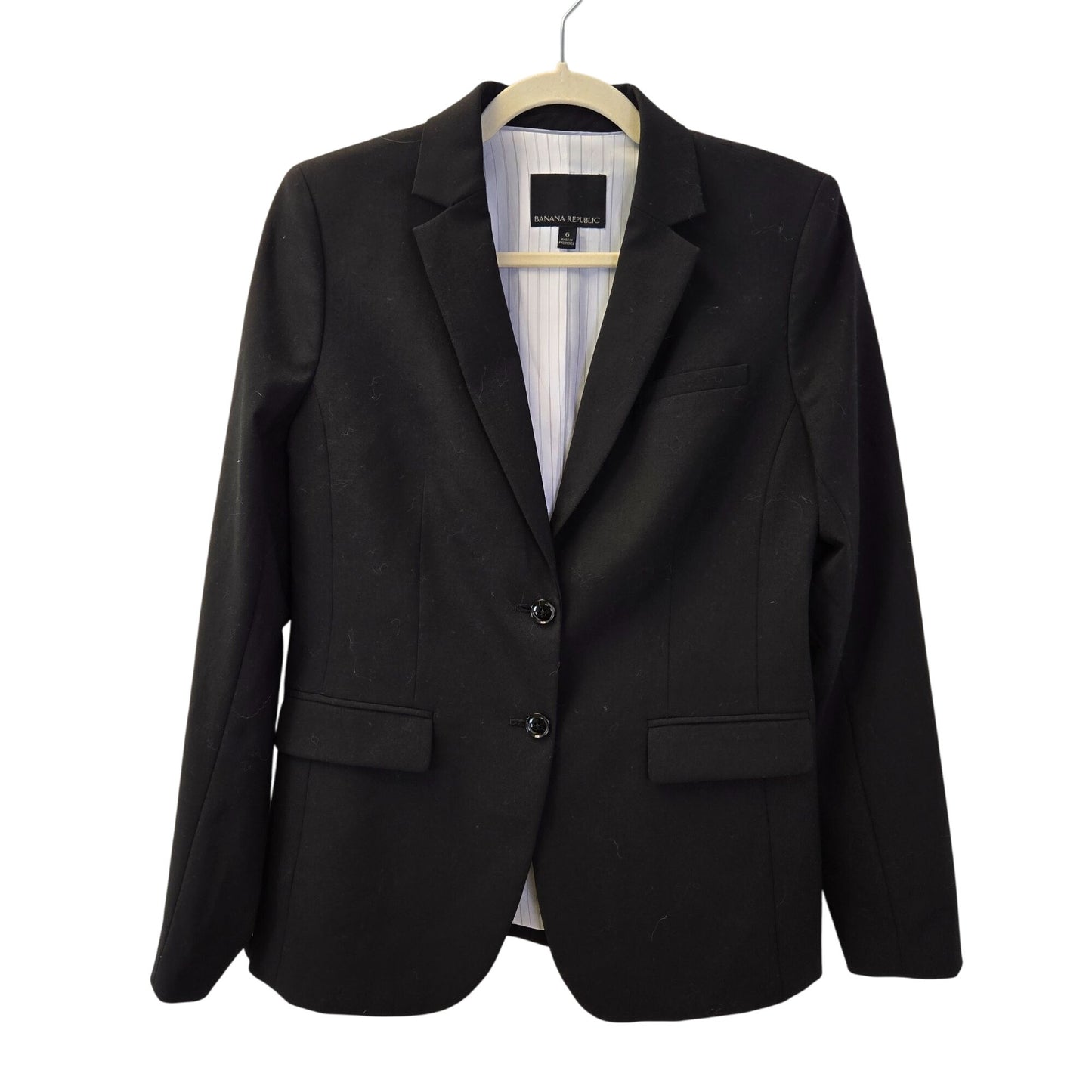 Banana Republic Wool Blend Two Button Blazer Jacket Size 6