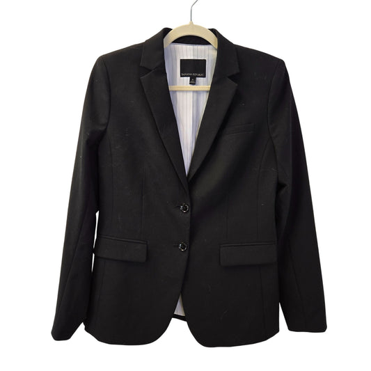 Banana Republic Wool Blend Two Button Blazer Jacket Size 6
