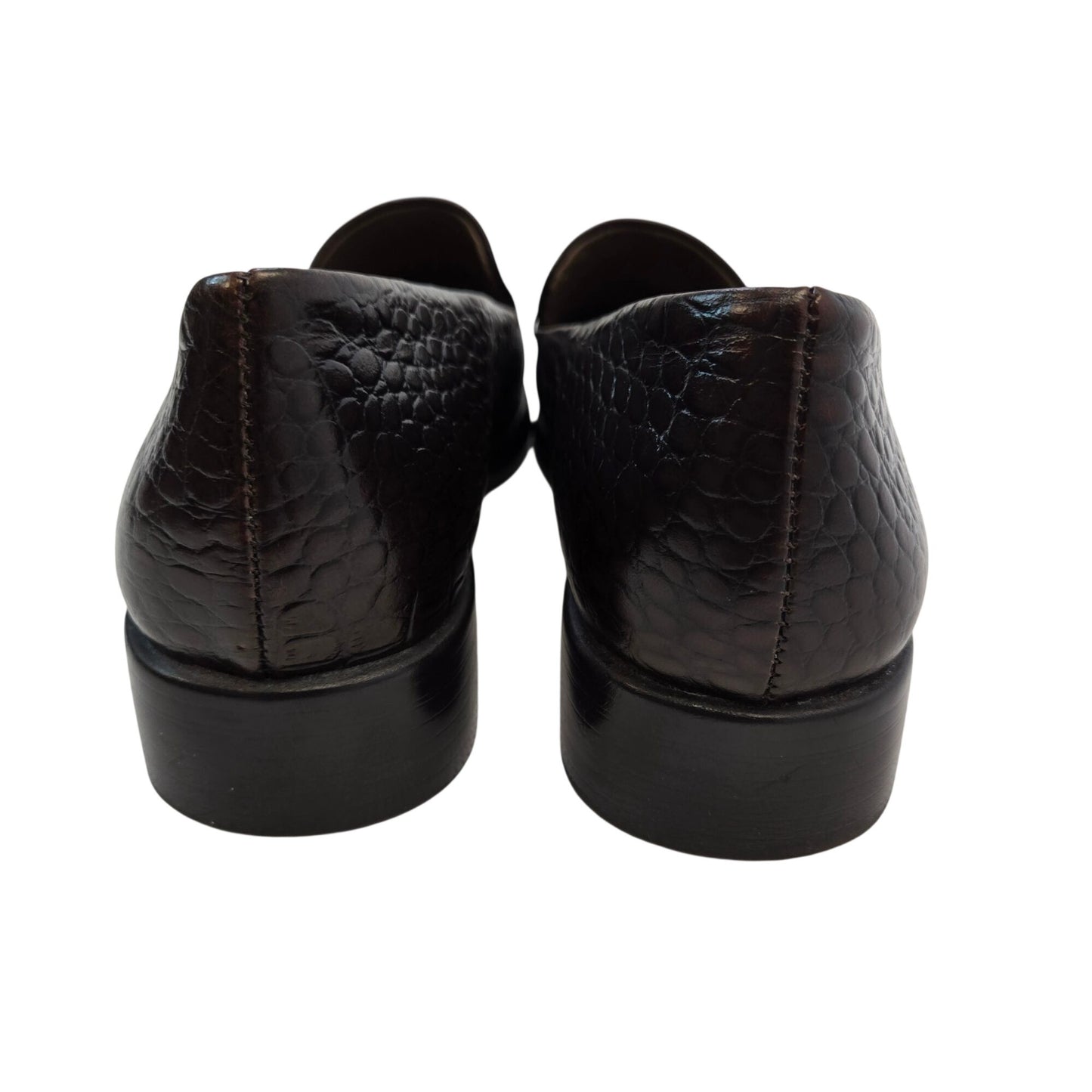 Aerosoles Wish List Leather Crocodile Embossed Loafer Shoes Size 9M