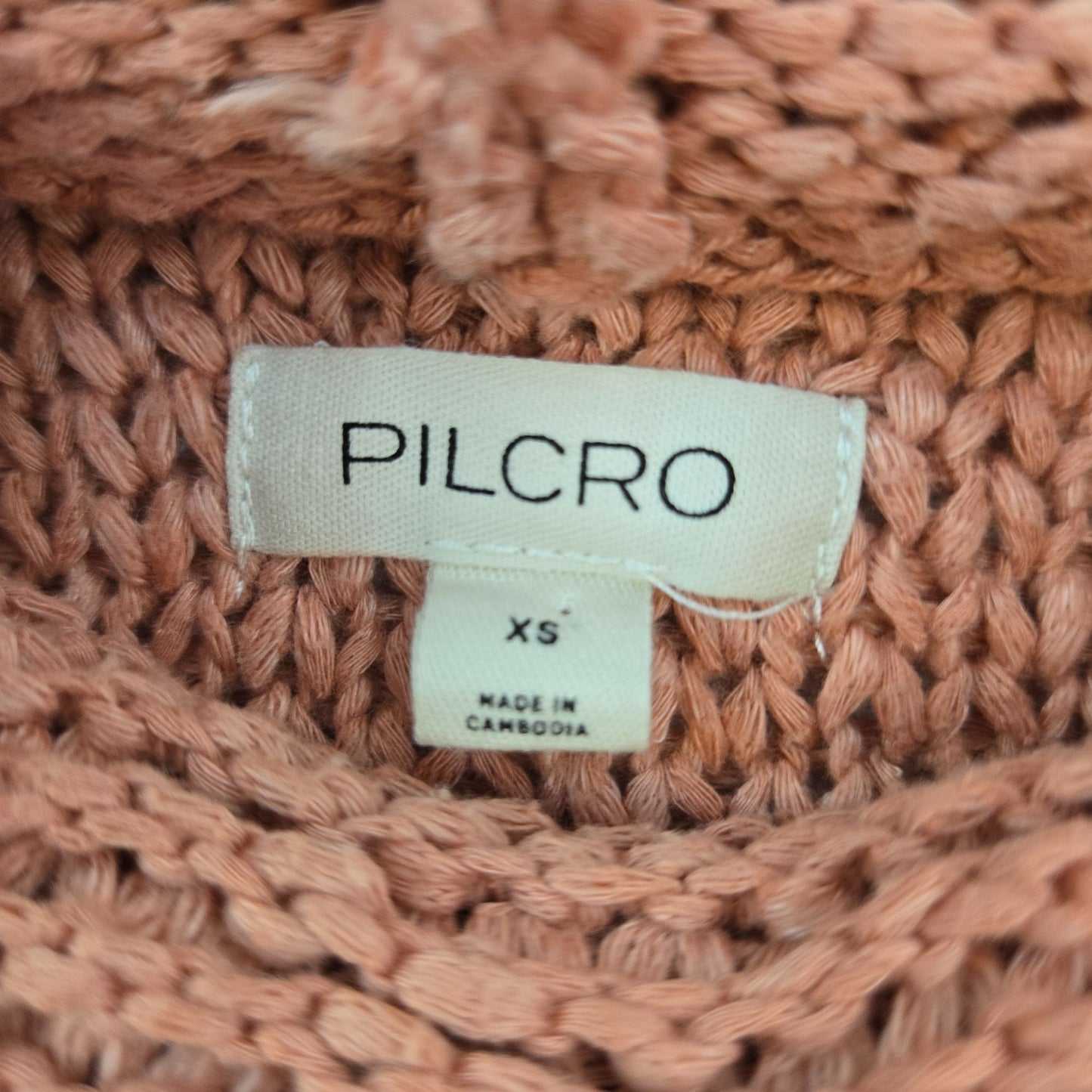Anthropologie Pilcro Open Knit Cowlneck Sleeveless Sweater Top Size XS