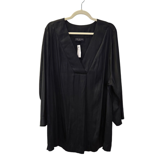 NWT Lane Bryant Satin Popover V-Neck 3/4 Sleeve Blouse Size 24