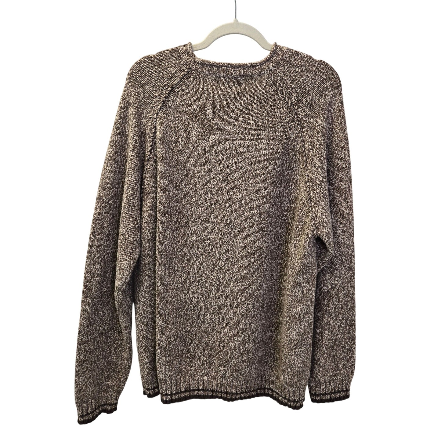 Eddie Bauer 100% Cotton Heathered Crewneck Sweater Size XL