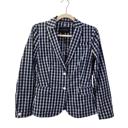 Banana Republic Cotton Plaid Shirt Jacket Two Button Closure Size Small