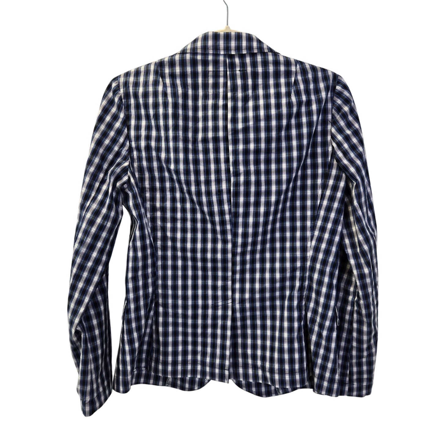 Banana Republic Cotton Plaid Shirt Jacket Two Button Closure Size Small