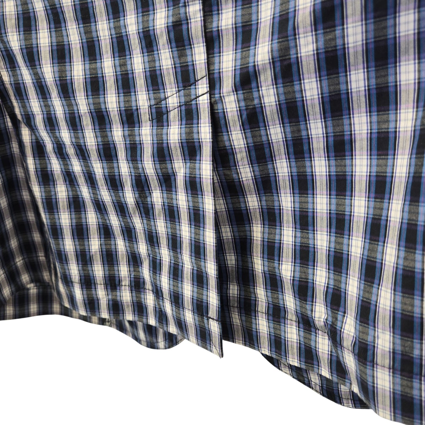 Banana Republic Cotton Plaid Shirt Jacket Two Button Closure Size Small