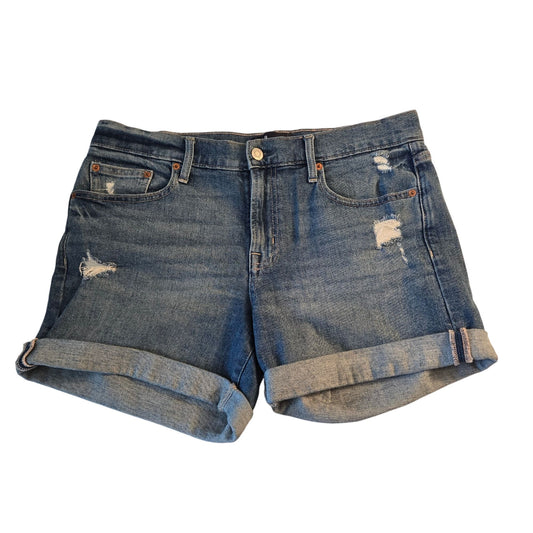 Gap 5" High Rise Distressed Cuffed Jean Shorts Size 8