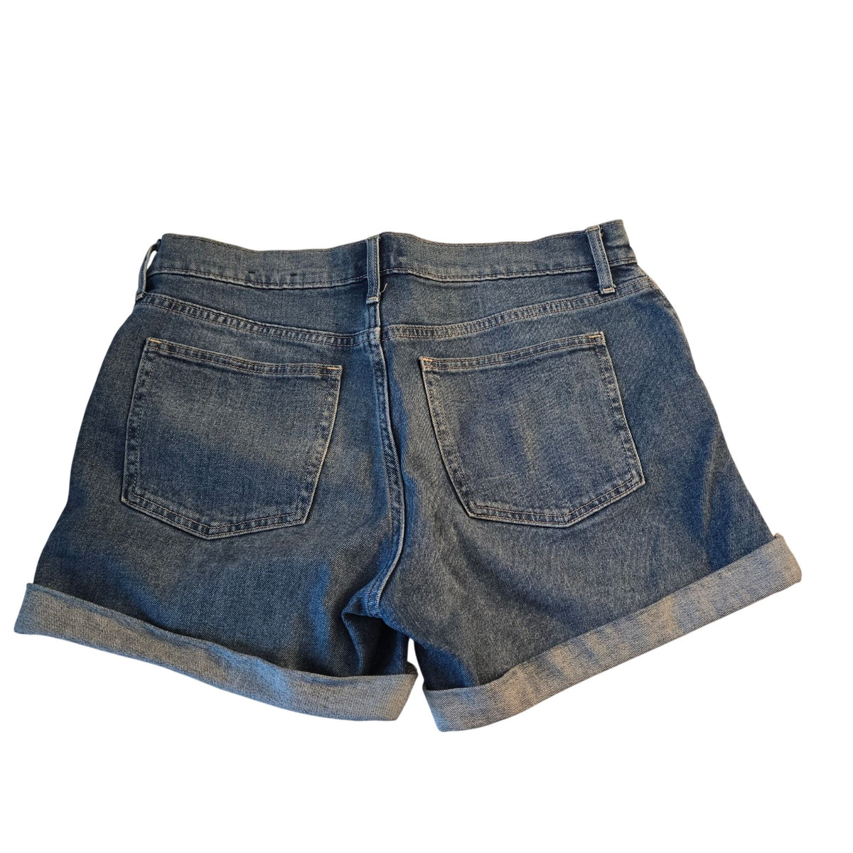 Gap 5" High Rise Distressed Cuffed Jean Shorts Size 8