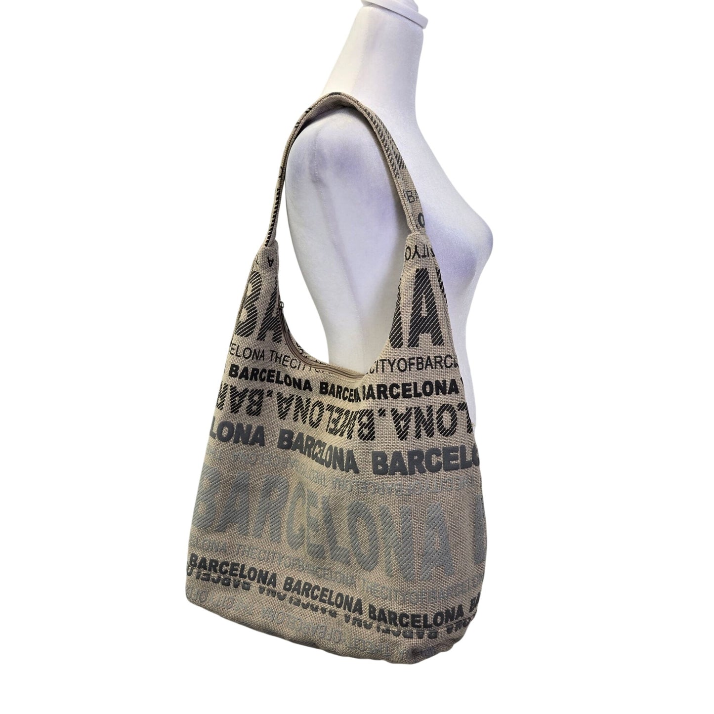 Robin Ruth Canvas Barcelona Hobo Shoulder Bag